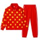 Red & Yellow Polka Dot Tracksuit